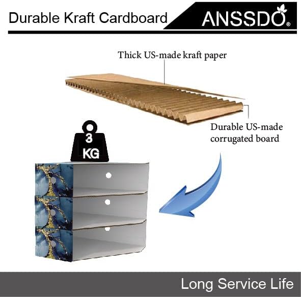 ANSSDO 6 Pack Cardboard Magazine Holder Premium Magazine File Holder Organizer - Image 4