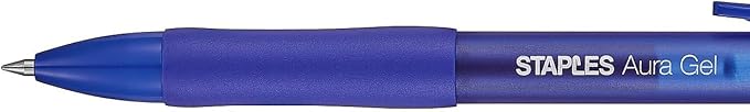 STAPLES Retractable Gel Pens, Fine Point 0.5mm, 36 Pack – Aura Precision Gel - Image 3