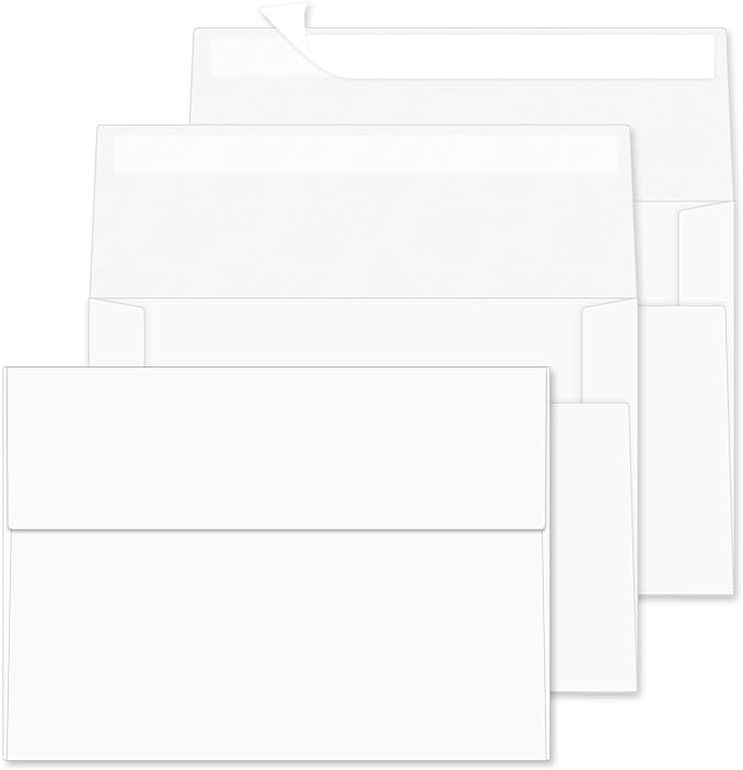 4x6 Envelopes For Invitation A4 Envelope white, 100 pack 4x6 card Envelopes by Rinrda