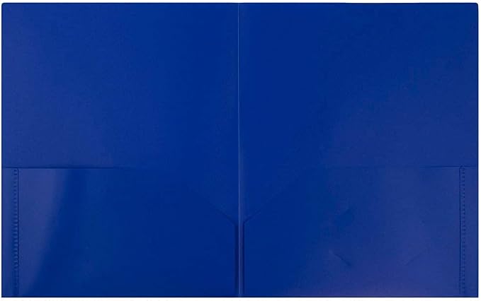 JAM PAPER Plastic 2 Pocket POP Folders - Image 2