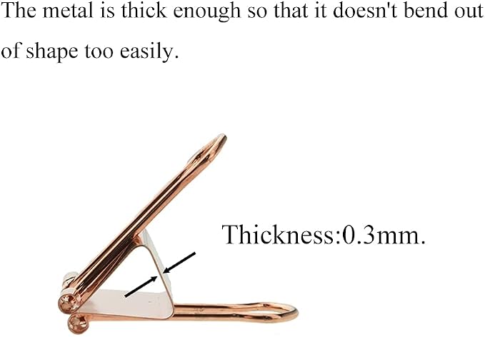 HAHIYO Binder Clips Paper Clamp Spring Steel Sturdy Medium 1.26 inch Width 0.39 - Image 3