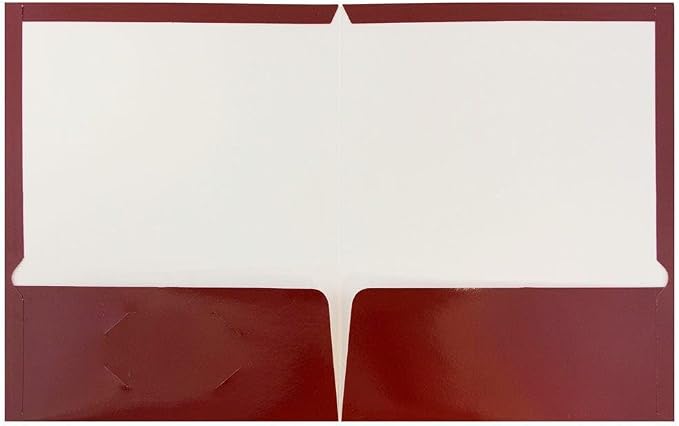 JAM PAPER Laminated Two Pocket Glossy Folders - Image 2