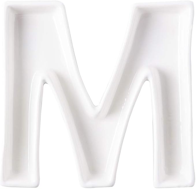 Coffeezone Small Ceramic Letter Dish & Mini Plates by Coffeezone