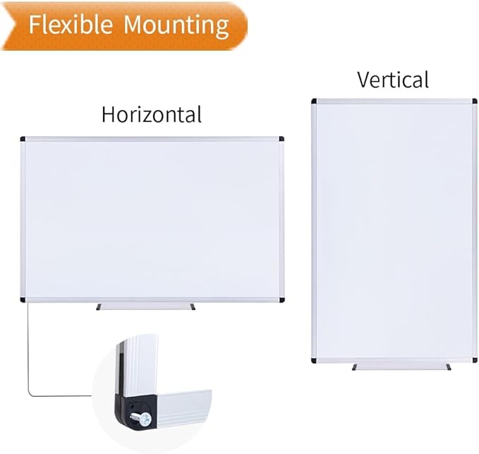 VIZ-PRO Magnetic Whiteboard/Dry Erase Board, 40 X 30 Inches, Includes 1 Eraser - Image 2