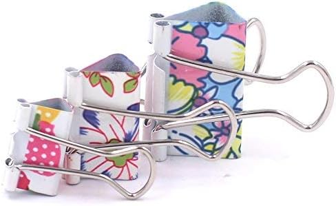 50 Pack Colorful Printed Binder Clips - Image 4
