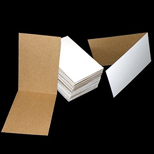 50 Cardboard Sleeves Folded Flat Vending 3" x 4.5" Sports Card Folders Mail by Unknown