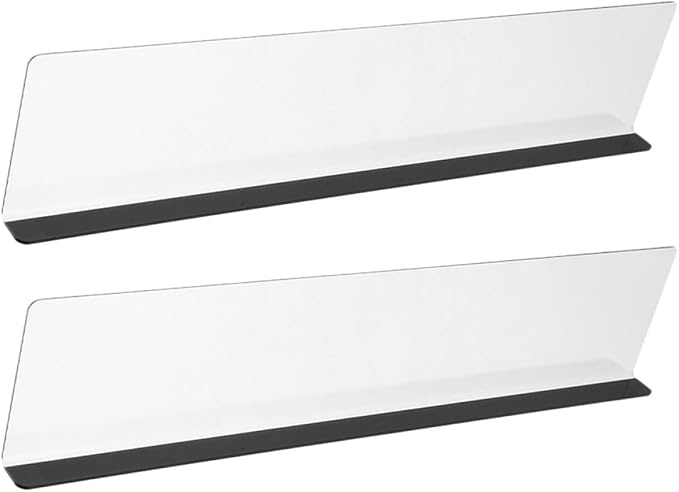 OSALADI 2pcs Clear Acrylic Computer Monitor Memo Boards Left Right Side Panel by OSALADI