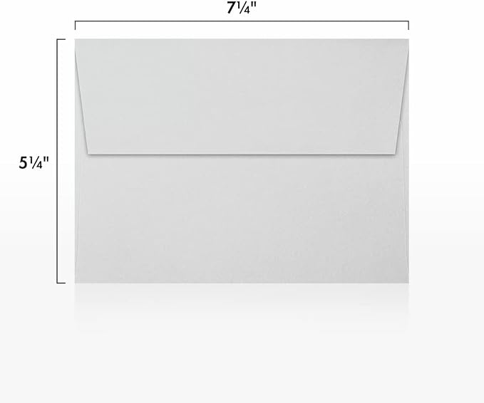 LUXPaper A7 Invitation Envelopes | Peel & Press | 5 1/4" x 7 1/4" | Gray | - Image 3
