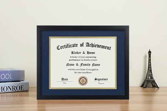 ELSKER&HOME 8.5x11 Certificate Frame Black - Image 3