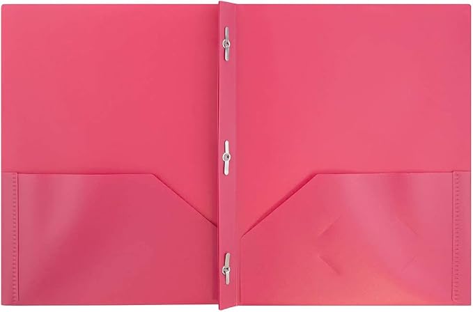JAM PAPER Plastic Color POP Folders - Image 2
