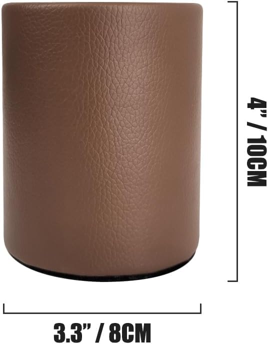 Leather Pen Holder, Desktop Elegant Pen Holder - Image 3