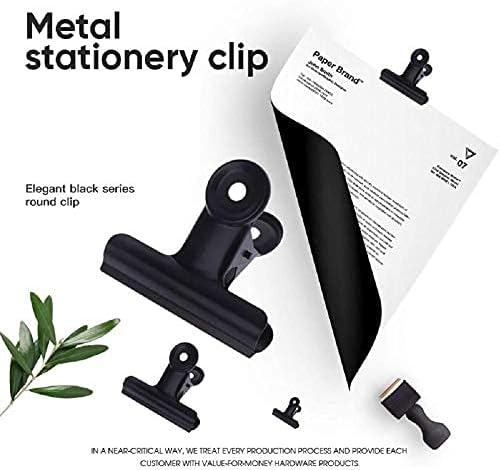 Bulldog Black Metal Binder Clips - Image 9