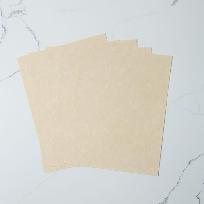 LUXPaper 8.5" x 11" Paper | Letter Size | Cream Parchment | 60lb. Text | 250 Qty - Image 3
