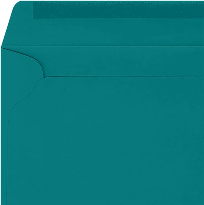 LUXPaper 9 x 12 Booklet Envelopes | Teal | 80lb. Text | 500 Qty - Image 4