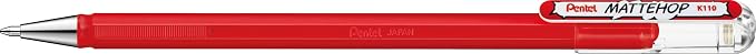 Pentel Mattehop 1.0mm Gel Roller 7pc Wallet - Image 5