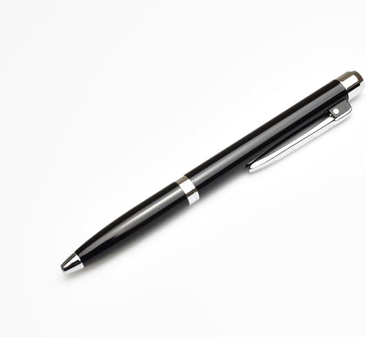 Model 28 Shortstock, Small Medium Tip Ballpoint Pen, Metal with Lacquer, Black Ink, 6 colors (Black)-DeskLoop Office