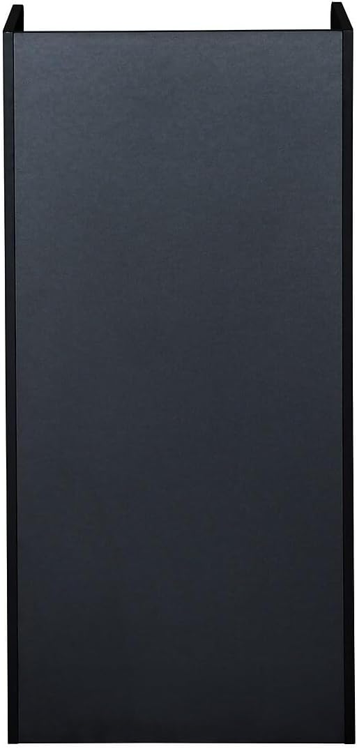 Flash Furniture Sony Laminate Wood Commercial-Grade Trash Receptacle with Tray Top, Wooden Restaurant Trash Can Cabinet and Garbage Receptacle, Black-DeskLoop Office