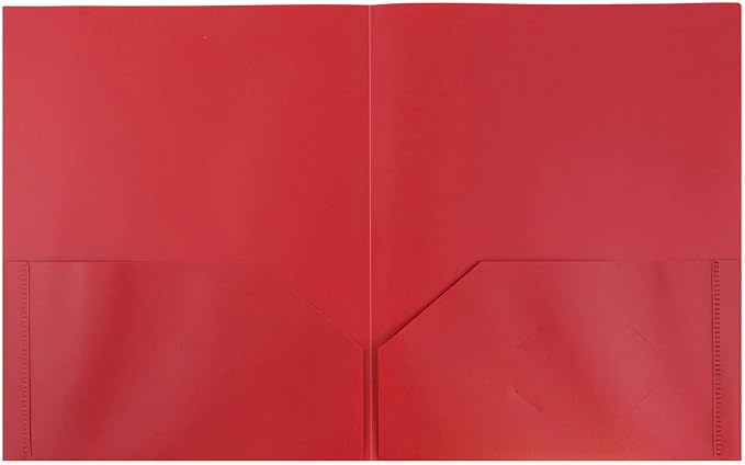 JAM PAPER Plastic 2 Pocket POP Folders - Image 2