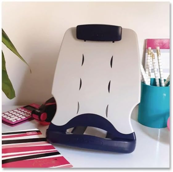 Kensington Insight Adjustable Book Copyholder, 50 Sheet Capacity, Midnight - Image 4