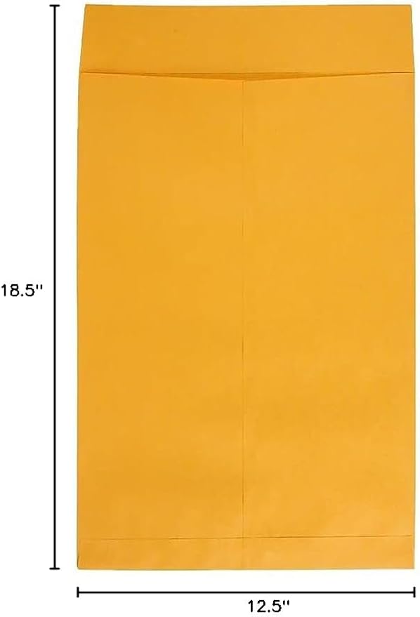 Quality Park Jumbo Kraft Envelopes, 12-1/2 x 18-1/2, Ungummed Catalog Envelopes - Image 6