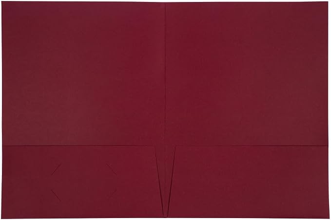 JAM PAPER Two Pocket Textured Linen Presentation Folders - Image 2