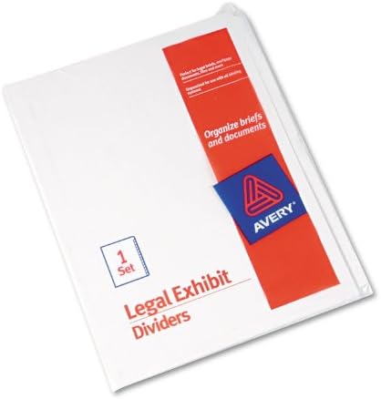 Avery Blank Tab Legal Exhibit Binder Dividers, Letter-Size, Standard Collated - Image 4