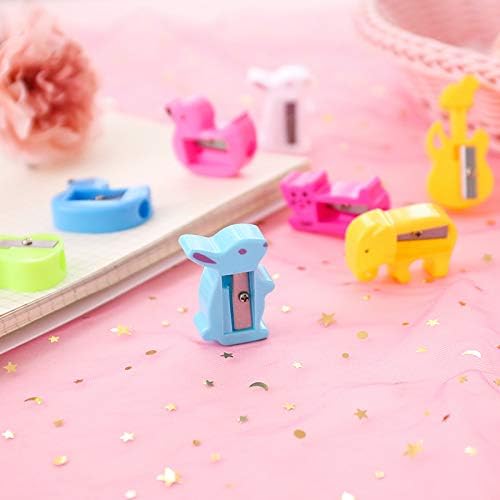 50 Pcs Pencil Sharpeners Bulk Cartoon Animal Shaped Small Pencil Sharpeners - Image 3