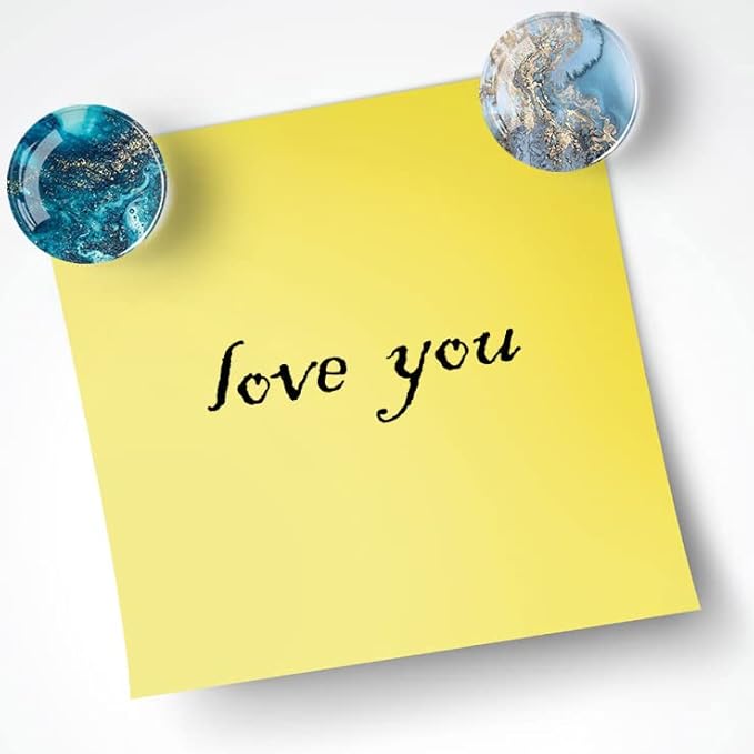 12Pcs Glass Strong Magnetic Refrigerator Magnet Fridge Sticker,Marble Crystal Fridge Magnets Decoration for Crafts,Strong Fridge Magnets for Kitchen, School,Office Whiteboard, Cabinet and Dishwasher-DeskLoop Office