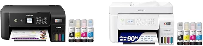 Epson EcoTank ET-2800 Wireless Color All-in-One Cartridge-Free Supertank Printer & EcoTank ET-4800 Wireless All-in-One Cartridge-Free Supertank Printer-DeskLoop Office
