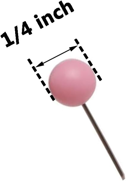 Tupalizy 100PCS 1/4 Inch Small Round Head Map Tacks Pins - Image 7