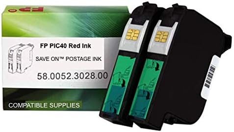 Save On Postage Ink Red Fluorescent Postage Meter Ink Cartridge Compatible with Pic40 Red Ink Francotyp Postalia Postage Meter Cartridge – Ink Cartridge for PostBase Mailing System 20/30/45/65/85-DeskLoop Office