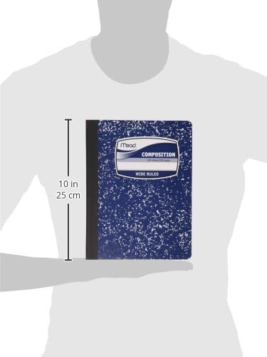 Mead Composition Notebook, Comp Book, Wide Ruled Paper, 100 Sheets, 9-3/4" x - Image 3