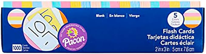 Blank Flash Card Dispenser Box Card Size 2'' x 3'' 1000 cards - Image 2