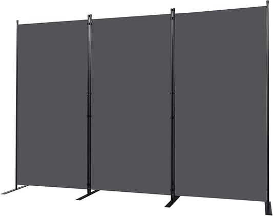 CHOSENM Room Divider, 3 Panel Folding Privacy Screens by CHOSENM