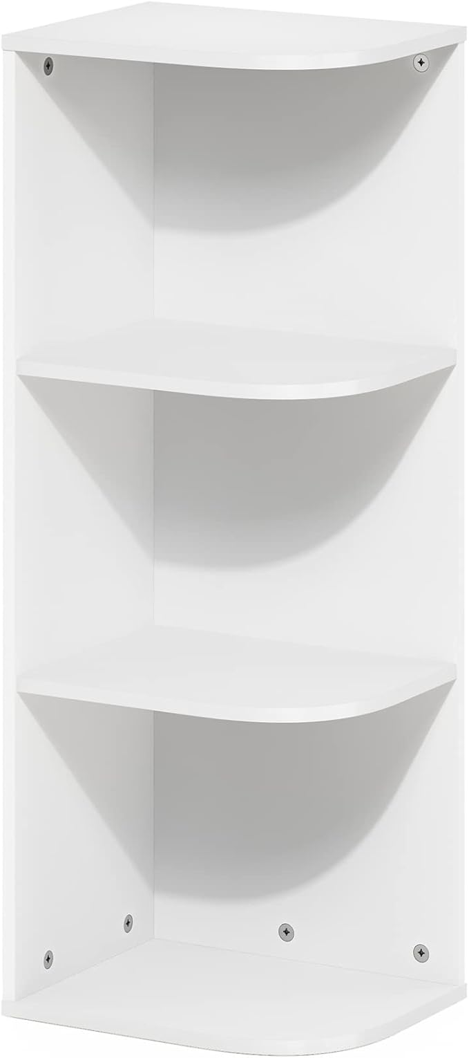 Furinno PASIR Book Shelf, 3-Tier Corner Bookshelf by Furinno-FitsYourSpaceFitsYourBudget