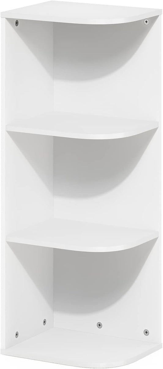 Furinno PASIR Book Shelf, 3-Tier Corner Bookshelf by Furinno-FitsYourSpaceFitsYourBudget
