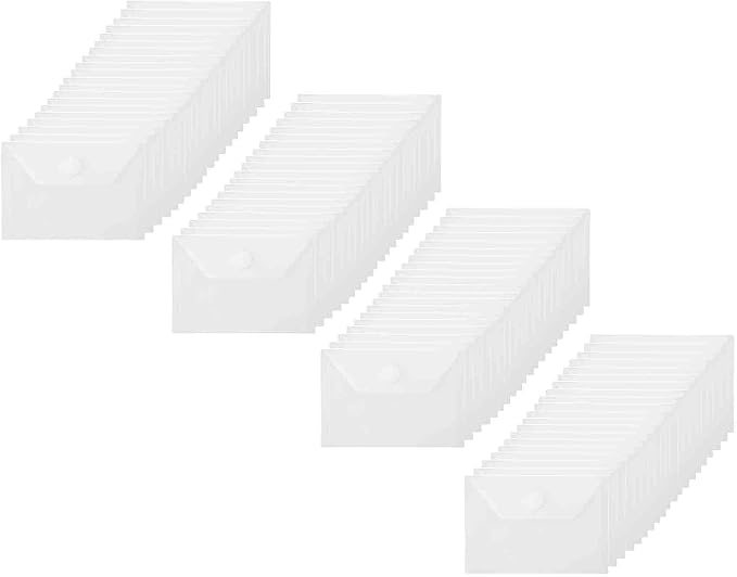 3x5 Plastic Envelopes Hook Loop Closure Coupon Receipt Storage Holder 80 Pack by YESSART