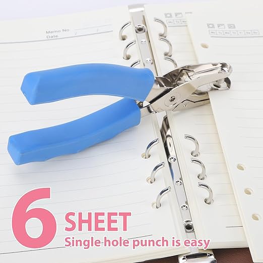1 Hole Punch， 1/4 inch of Single Whole Punch，with Soft Grip Handles, - Image 5