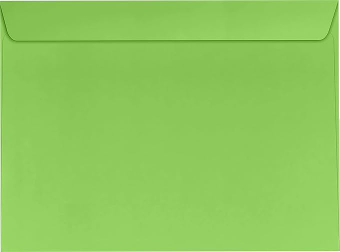 LUXPaper 9 x 12 Booklet Envelopes | Limelight Green | 80lb. Text | 500 Qty by LUXPaper