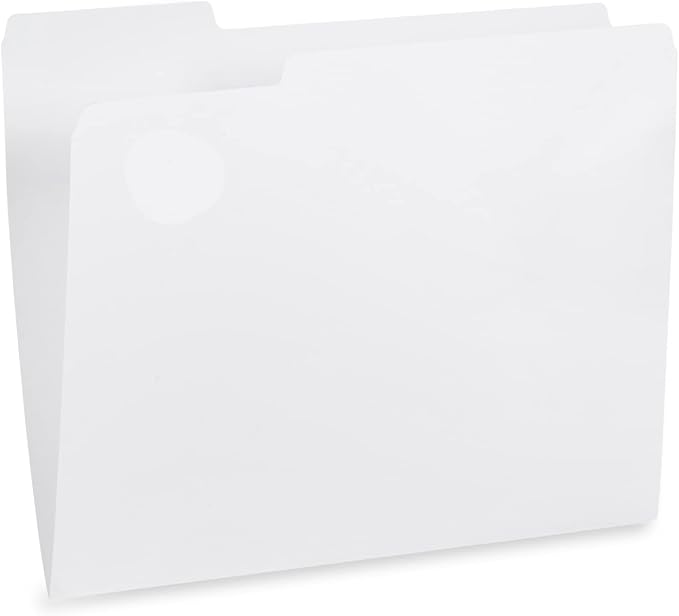 Blue Summit Supplies 100 Grayscale File Folders, Letter Size, 1/3 Cut Tab - Image 5