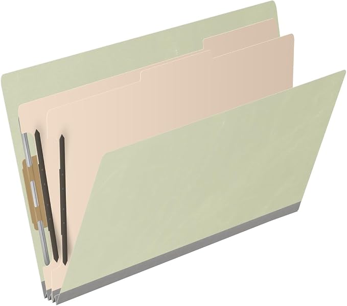 Ecom Folders End Tab Pressboard Classification Folders | Legal Size 25 Pt Stock - Image 2