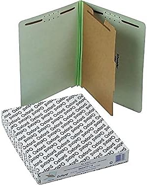 Pendaflex Pressboard End-Tab Classification Folders, Letter Size, 1 Divider - Image 3