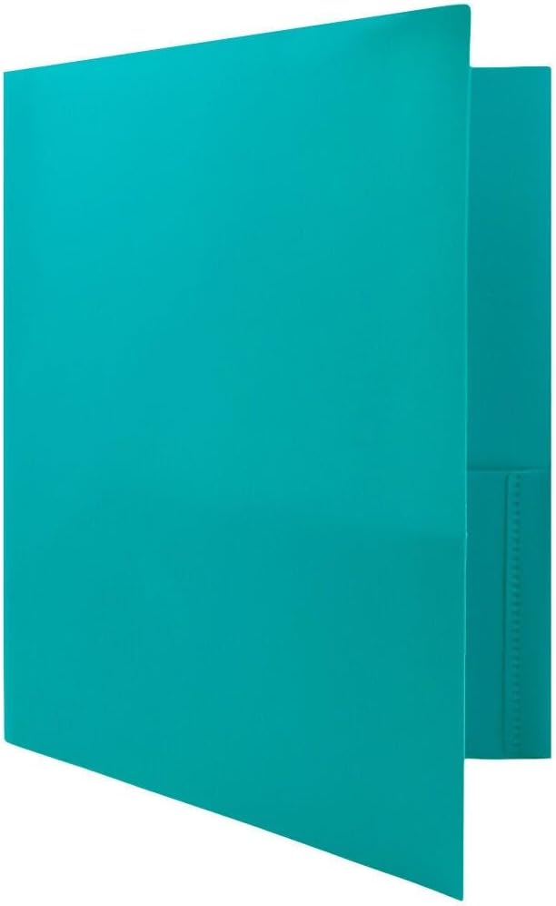 JAM PAPER Plastic 2 Pocket POP Folders - Image 3