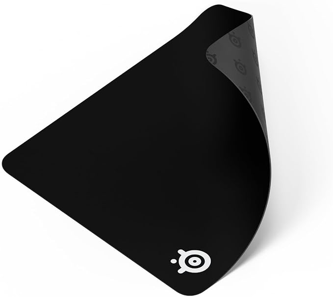 SteelSeries QcK Large Gaming Mousepad — Black — Non-Slip Silicone Rubber Base — by Unknown