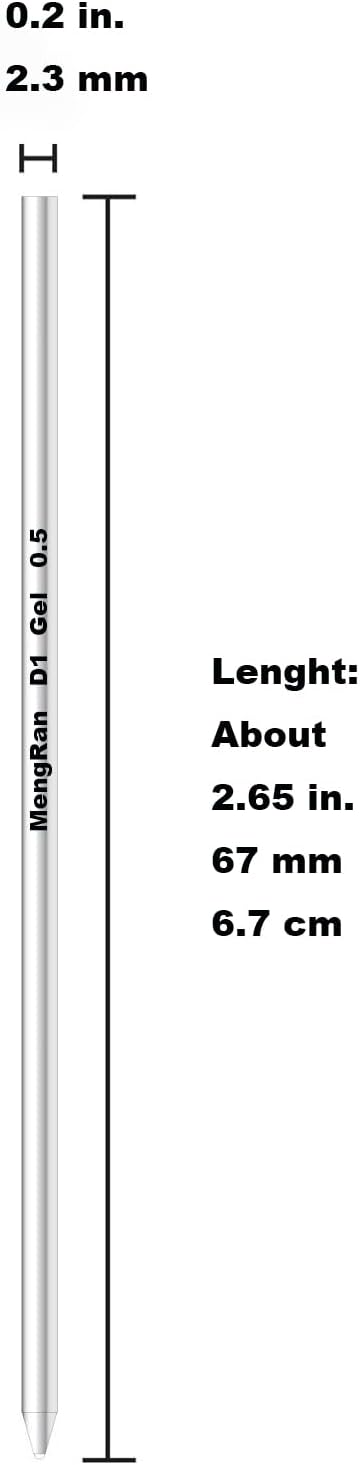 MengRan Mini D1 Gel Ink Pen Refills - Image 2