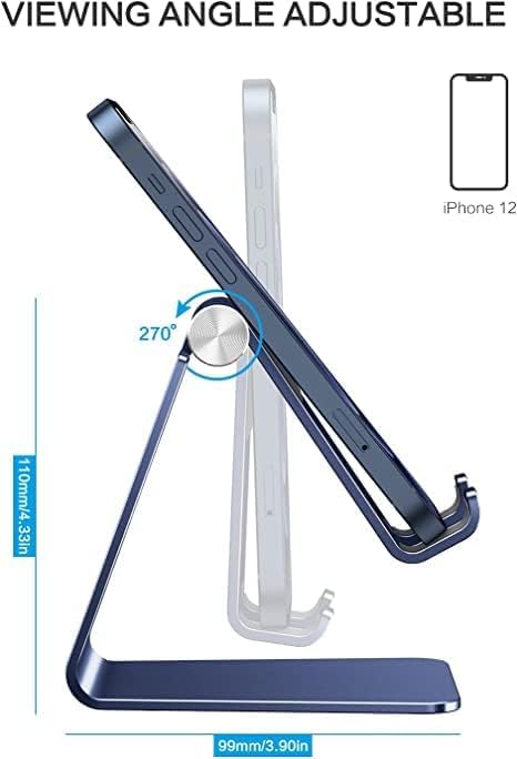 OMOTON Adjustable Cell Phone Stand, C2 Aluminum Desktop Phone Holder Dock - Image 3