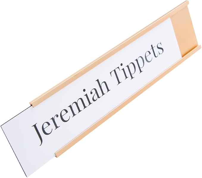 Custom Office Name Plate for Desk, Door & Wall, 15 Colors | Custom Engraveed - Image 6
