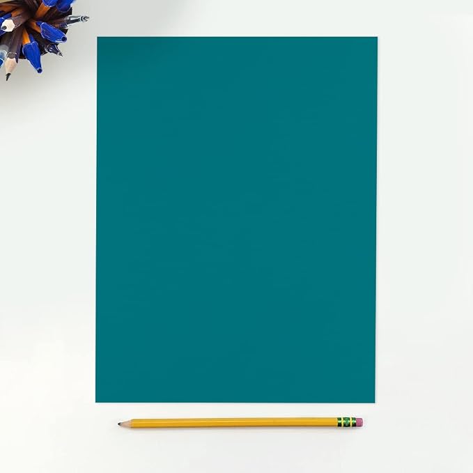 LUXPaper 8.5" x 11" Paper | Letter Size | Teal | 80lb. Text | 50 Qty - Image 3