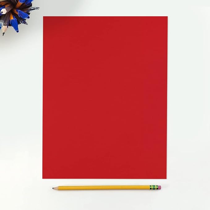 LUXPaper 8.5" x 11" Paper | Letter Size | Ruby Red | 80lb. Text | 1, 000 Qty - Image 3