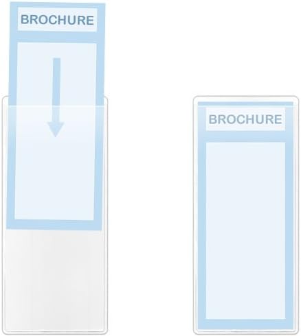 StoreSMART® - Clear Plastic Brochure/Policy/Ticket Holders - 10 Pack - RR9124-10 - Image 2
